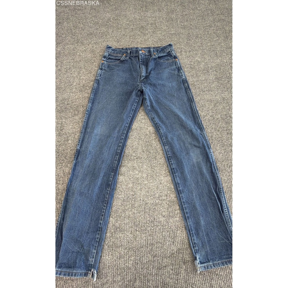Wrangler Men's Blue 13MWZ Cowboy Cut Original Fit Straight Leg Jeans Sz 32x34